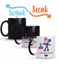 Brawl Stars Rockabilly Mortis Sihirli Kupa Bardak Porselen