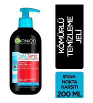Garnier Skin Naturals Saf & Temiz Siyah Nokta Karşıtı Kömürlü Temizleme Jeli 200 ml