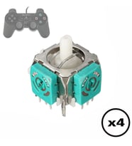 4 Adet PS2 Analog Motor Playstation 2 Kol Tamiri 3D Joystick PS2 Motor Yedek Parça (Yeşil)