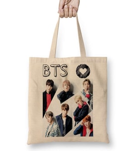 Bangtan Boys Bts Bez Çanta Uzun Saplı