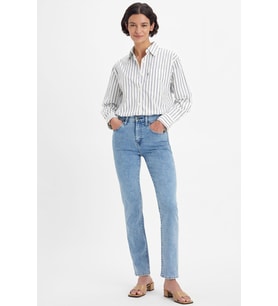 Levi's Kadın 724 High Rise Straight Pantolon - 18883-0233 (Mavi)