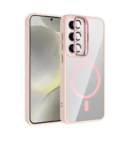 S24 Fe Remim Lensli Standlı Kapak - Pembe