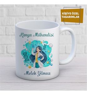 Kişiye Özel İsim Yazılabilir Kimya Mühendisi Kupa Bardak