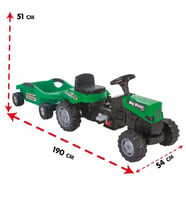 PEDALLI BİG TROLLEY TRAKTÖR YEŞİL