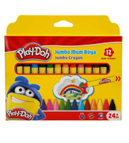 Play-Doh Jumbo Mum Boya Silindir 12'Li (Karton Kutu) 