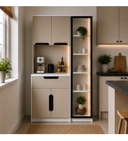Mona Ledli Kahve Köşesi Dolabı - %100 MDF