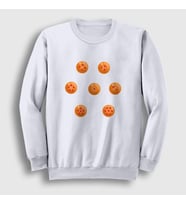Presmono Unisex Beyaz Seven Anime Dragon Ball Sweatshirt 237051tt