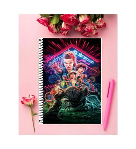 Stranger Things Defter 1 Adet Özel Tasarım A4 Boyutu 21*29 Cm Telli Çizgili Defter