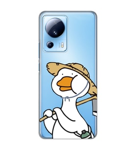 Xiaomi Mi 13 Lite Uyumlu Ördek Desenli Şeffaf Telefon Kılıfı