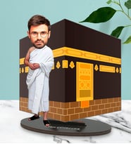 Kişiye Özel Kabe Tasarımlı Karikatür Biblo