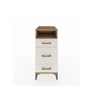 Kronos Komodin Tek Raflı 3 Çekmeceli 44x59x96 Çam-Aytaşı