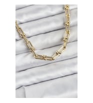 Mey İthalat® Pirinç Gold Renk Tifani Model Kadın Kolye