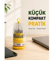 Hassas Tornavida Seti Kaymaz Saplı Elektronik Onarım Seti