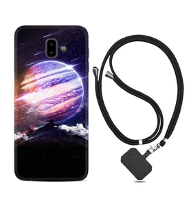 Samsung J6 Plus J7 Prime J7 Pro M20 Kılıf Boyun Askılı Silikon Super Planet 1797