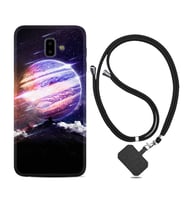 Samsung J6 Plus J7 Prime J7 Pro M20 Kılıf Boyun Askılı Silikon Super Planet 1797