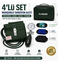 Manuel Tansiyon Aleti Set I Tüm yaş grupları için tek çözüm!