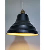 RİOLİGHT RETRO SİYAH İÇİ GOLD TEKLİ METAL SARKIT ÇAP: 27CM