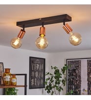 RİOLIGHT MODERN2 SİYAH2 3XE27 DUYLU MAFSALLI HAREKETLİ BAŞLIK(GLOP AMPUL HARİÇ) METAL SPOT AVİZE