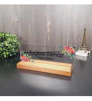 Kişiye Özel Modern Tasarımlı Masa İsimliği