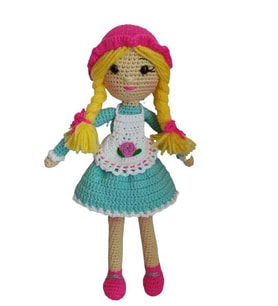 Açelya Bebek Amigurumi Organik Oyuncak