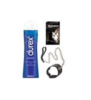 Durex Hisset Pürüzsüz Hazlar 50 ml Jel + Siyah Deri Tasma + Hediye