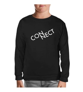 Connect with N Siyah Çocuk Sweatshirt