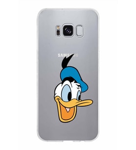 Samsung Galaxy S8 Kapak Donald Duck Tasarımlı Şeffaf Silikon Kılıf