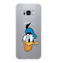 Samsung Galaxy S8 Kapak Donald Duck Tasarımlı Şeffaf Silikon Kılıf