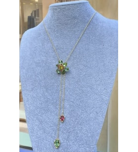 💎 Swarovski Idyllia Çiçek Figürlü Zarif Kolye 💎 (Gold)