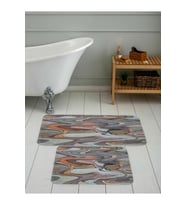 Eliana Home Baskılı 2'li Banyo Paspas Takımı RVG5086