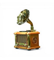Nostalji Gramafon Radyo,Bluetooth Özellikli Nostaljik Radyo(BÜYÜK BOY)