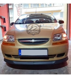 Chevrolet Aveo 2006-2010 Uyumlu H lip Esnek Ön Lip 2 Parça Karlık Ön Ek Tampon Altı Dil