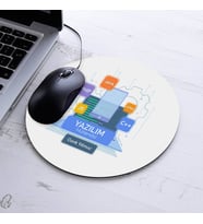 Kişiye Özel Yazılım Mühendisleri İçin Yuvarlak Mousepad