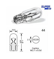 Super Light T10 Dipsiz Halojen Park Ampulü 12v 2'li