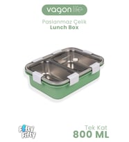 800 ML Tek Kat 2 Bölme Lunch Box Yeni Nesil Sefer Tası