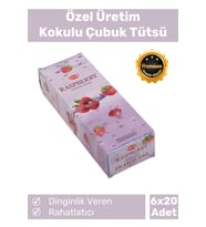 Özel Üretim Dinginlik Veren Meditasyon Çakra Enerji Rahatlatıcı Kokulu Çubuk Tütsü 6 x 20 Adet