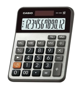 CASİO DX-120 B MASA ÜSTÜ HESAP MAKİNESİ 12 HANE METAL YÜZEY