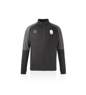 Galatasaray Orijinal Lisanslı Umbro Dik Yaka Fermuarlı Siyah Sweat