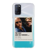 Oppo A52/A72/A92 Uyumlu Hızlı ve Öfkeli Minimalist Poster Desenli Şeffaf Telefon Kılıfı