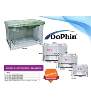 Dophin İthal Bombeli Akvaryum 60x36x40 cm 