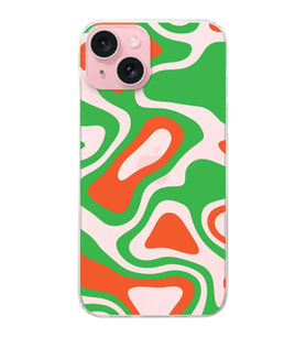 PrintiFy Apple iPhone 15 Uyumlu Renkli Desen Tasarımlı Slim Fit Şeffaf Silikon Kılıf