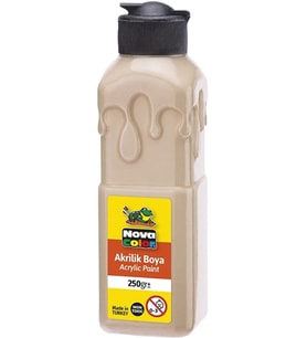 Açık Ten Akrilik Boya 250 gr 1 Adet Su Bazlı Akrilik Boyası Hobi Sanatsal Boy Tuval Ahşap Metal