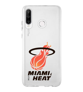 Huawei P30 Lite Uyumlu Kapak Miami Heat Tasarımlı Şeffaf Silikon Kılıf