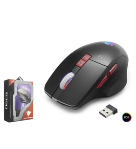 G390 Kablosuz Şarjlı Gaming Mouse 1600 Dpi Sessiz Rgb - Siyah