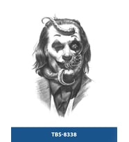 TBS-8338 ORTA BOY JOKER ADAM DESEN GEÇİCİ DÖVME-TATTO