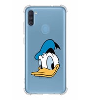 Samsung Galaxy A11  Köşe Korumalı Antişok Kapak Donald Duck Tasarımlı Şeffaf  Kılıf