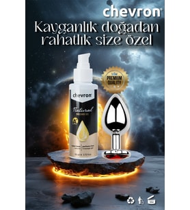 Chevron Anal Kayganlaştırıcı Jel + Kalpli Kırmızı Taşlı Anal Plug