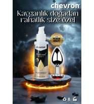 Chevron Anal Kayganlaştırıcı Jel + Kalpli Kırmızı Taşlı Anal Plug