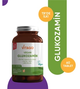 Vitago Premium Vegan Glukozamin, Bromelain, Rutin İçeren 60 Tablet