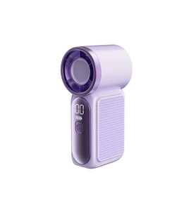 Qstar Taşınabilir Şarjlı Ultra Mini Turbo Fan - Mini El Vantilatörü Turbo Üflemeli 6 Kademeli Fan (Lila)